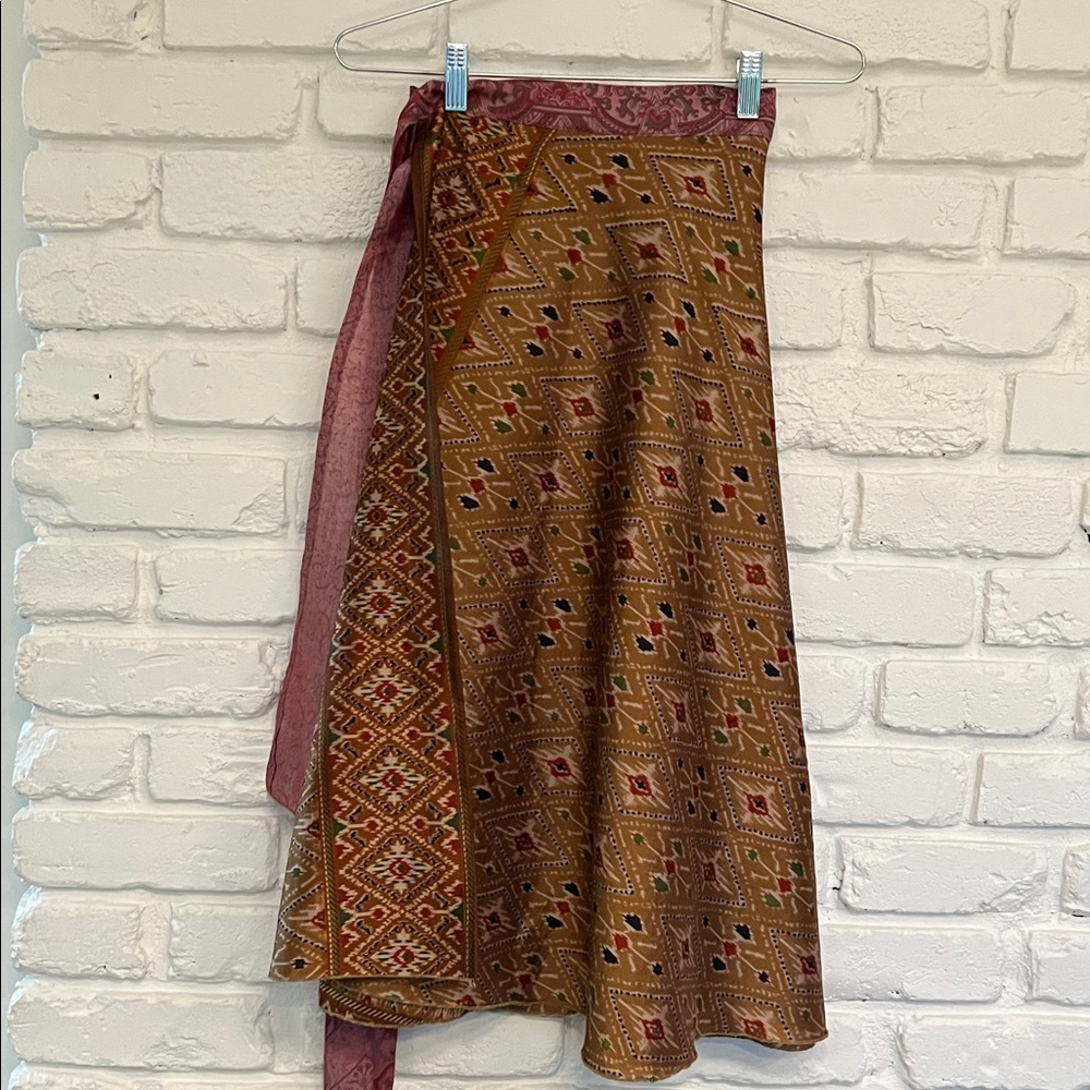 Vintage Multicolor A-Line Skirt
